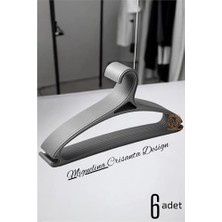 Tp Bfs Tasarım Askı Seti 6 Adet Elbise Askısı M.crisanta Gri