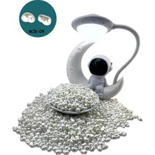 Heraldis Inci Boncuk 200 Adet Özel Doğal Formlu Lüks Inci Boncuk Beyaz MCIK09- Hobi ve Takı Yapım Boncuğu