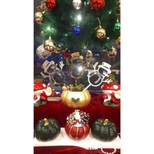 Empressco Renkli Yılbaşı Süsü, Çam Ağacı ve Pasta Dekorasyonu (1 Adet)