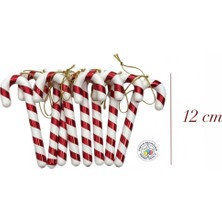 Empressco Kırmızı Yılbaşı Süsü Baston Şeker Kamışı 6’lı, Neşe ve Şıklık Sağlar