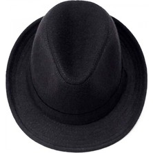 Buğz Çocuk Boy Siyah Kumaş Fötr Şapka Gösteri Şapkası Michael Jackson Şapkası 54 No