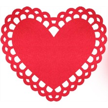 Empressco Kırmızı Keçe Yılbaşı Süsleri Amerikan Servisi, 2'li Paket