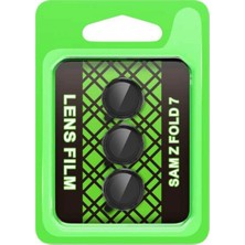 Fantastik Store Samsung Galaxy Z Fold 7 Raze Metal Kamera Lens - SIYAH-(5796)