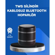 Poebgo Family's Taşınabilir Silindir Tasarım Bluetooth 5.0 Hoparlör Yüksek Bas Performanslı