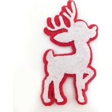 Empressco Beyaz Keçe Geyik Süsleri, 6'lı, Yılbaşı ve Yeniyıl Teması, Renkli ve Şık Dekorasyon