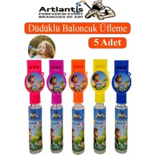 Artlantis Düdüklü Baloncuk Üfleme 5 Adet Çocuklar Için Köpük Baloncuk Köpük Üfleme Oyuncağı Sınıf Karne Hediye Parti