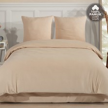 Cote Blanc Plain %100 Pamuk Flanel Çift Kişilik Lastikli Çarşaflı Nevresim Takımı