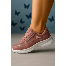 Suna Yandan Fermuarlı - Akıllı Ayak Pedli- Trend Spor Ayakkabı - Şık-Rahat-