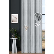 Yunilla 6401 Tül Perde V-Şeffaf Simli