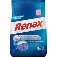 RENAX 8 kg Toz Çamaşır Deterjanı Renklıler ve Beyazlar İçin Ultra Temizlik ve Leke Çıkarma Gücü