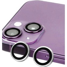 Fantastik Store iPhone 14 Plus Raze Metal Kamera Lens - GÜMÜŞ-(5796)