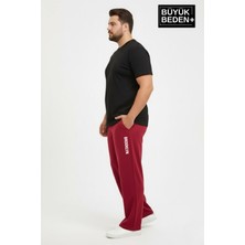 Superlife Erkek Büyük Beden Brooklyn Baskılı Rahat Kesim Lastikli Bel Paça Reçme Eşofman Altı SPR26EA952-2