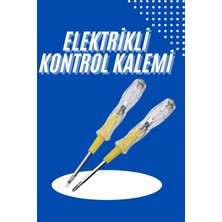 Fantastik Store Çift Uçlu Kontrol Kalemi Elektrik Test Kalemi Şeffaf