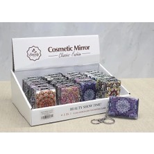 Buğz Taşlı El Aynası Anahtarlık Model 5