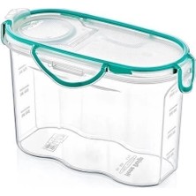 Buğz Kilitli Kapaklı Contalı Hava,su Sıvı Geçirmez 1,2 Litre Erzak Saklama KABI-SA580