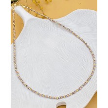 Nevoka Zema Üç Renkli Ince Dorika Kolye