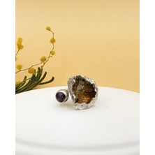 Nevoka Doğal Taş Ametist Yüzük