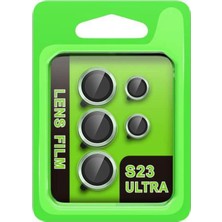 Fantastik Store Samsung Galaxy S23 Ultra Raze Metal Kamera Lens - YEŞIL-(5796)