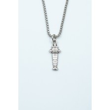 Alooya Artemis Bereket Tanrısı Gümüş Kaplama Örme Zincir Kolye