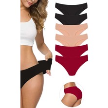 Royaleks 6 Adet Kadın Dikişsiz Lazer Kesim Esnek Iz Yapmayan Külot S9