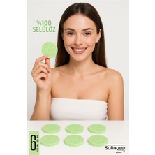 Fantastik Store Hsnet  Makyaj Temizlik Pedi Cilt Temizlik Süngeri Doğal Selülöz 6 Adet 711912