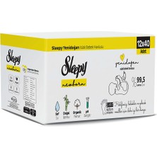 Sleepy Yenidoğan Bebek Islak Mendil 12X40 Adet (2 Adet)