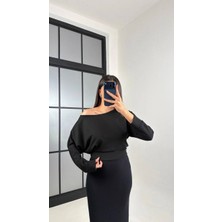 Fyla Boutique Düşük Omuz Triko Bluz