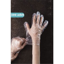 Bi Seyyar Hsnet Tek Kullanımlık Şeffaf Eldiven 100 Adet - BI001V-4XR410