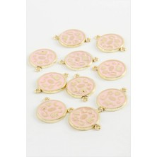 Marsilyan Yuvarlak Çift Kulp Mineli Bileklik ve Kolye Ucu Aparatı 1 Adet