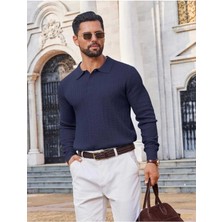 Youknitwear You Metropol %100 Pamuk Polo Yaka Erkek Triko Kazak