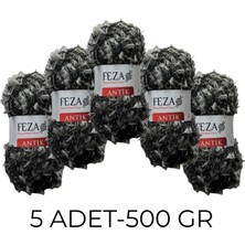 Feza Group Feza Antik Fantezi Tüylü El Örgü Ipliği – 100 gr – 240 M (%50 Polyamide %50 Pes)