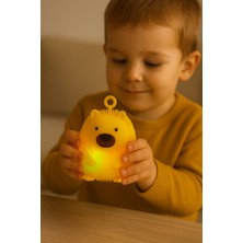 Seymen Bıçakçılık Renk Değiştiren Işıklı Capybara Oyuncak – Sıkınca Şişen Silikon stres oyuncağı