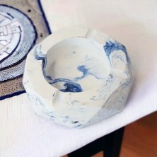 Trust Stone Mermer Desen Lacivert Beton Küllük