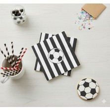 Zenviva Taraftar Beşiktaş  Siyah Beyaz 20 Adet Peçete