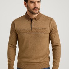 Ette Polo Yakalı Keten Kazak