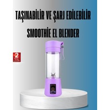 Zenvia Şarjlı 380ML Portatif Smoothie Blender USB Mini Shake Yapıcı