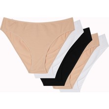 Eros Büyük Beden 5li Bato Slip Pamuklu Külot