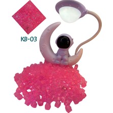 Heraldis Janjanlı Pembe Kristal Akrilik Boncuk - Kb-03 - 80 Adet Takı Yapım Hobi Boncuğu