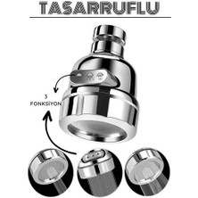 Hsnet 3 Fonksiyonlu Tasarruflu Musluk Başlığı Krom