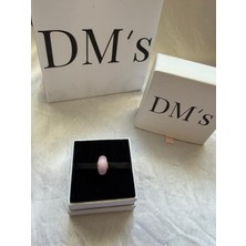 DMs Silver Mat Pembe Murano Gümüş Charm'ı