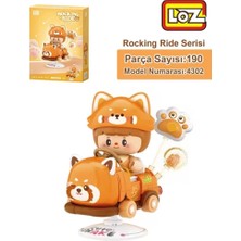 Tp Bfs  LZ-4302 Loz Kırmızı Ayı Sallanma Sürüşü 190 Parça Block Oyuncak