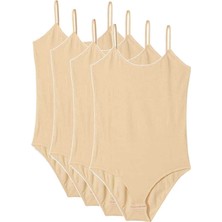 Royaleks 4 Adet Ip Askılı Kadın Çıtçıtlı Body Ten