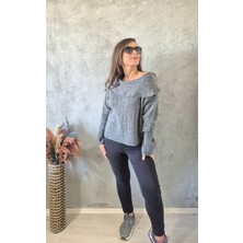 Filiz Yılmaz Butik Madonna Yaka Kazak