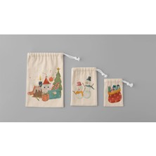 Empressco Yılbaşı Temalı Çok Renkli 3 Boy Keçe Seti, Eğlenceli Dekorasyon Için Ideal