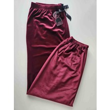 Lady Queen Fransız Kadife Battal Beden Pijama Altı 8020