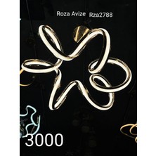 Roza Avize Deniz Yıldızı Çift Yönlü Modern Ledli Salon Oturma Odasi Avize