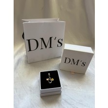 DMs Silver Gold Detaylı Iyi Şanslar Gümüş Charm'ı