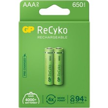 Gp 650 Recyko R03 Ince Kalem Aaa 2'li Pil
