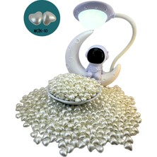 Heraldis Inci Boncuk 160 Adet Kalp Şeklinde Lüks Inci Boncuk Krem MCIK10- Hobi ve Takı Yapım Boncuğu Krem