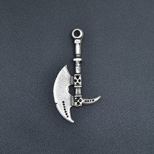 Alooya Balta Gümüş Kaplama Kolye Ucu